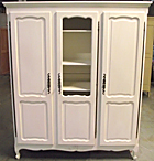 3 door provencal armoire / display cabinet